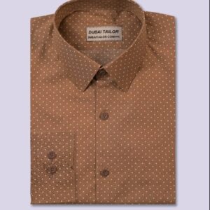 Brown Polka Luxe Shirt